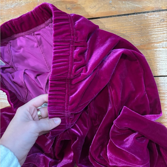 (711)+PINK VELVET PANTS+ - Picture 6 of 8